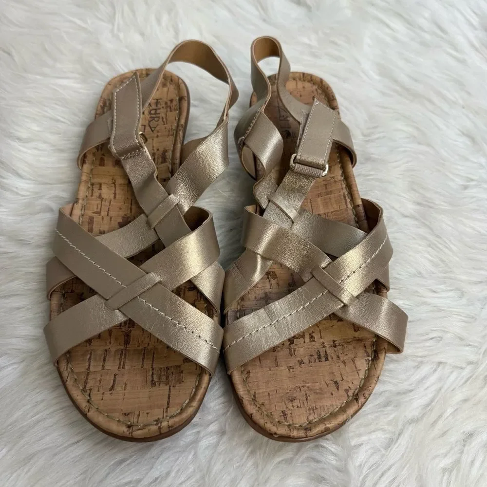 NATURALIZER Gold Strappy Sandals‎